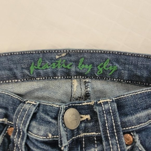 Plastic by Gly low waist jeans. Size 5 - Picture 9 of 11